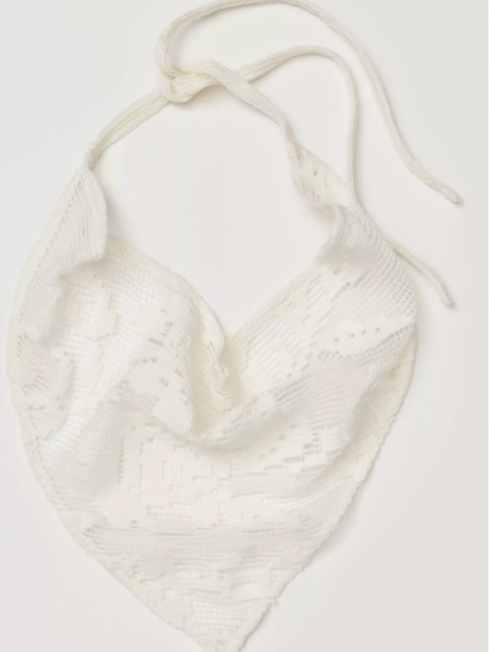 Like New Free People Felicity Hair Scarf Ivory - Picture 2 of 7